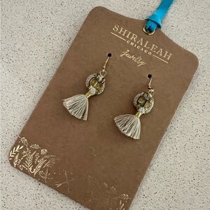 Shiraleah Cream Tassel Earrings